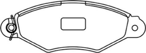 Kavo Parts BP-6578 - Brake Pad Set, disc brake autospares.lv