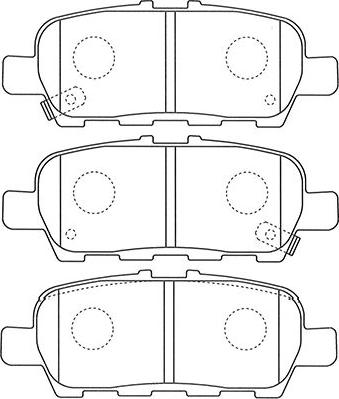 Kavo Parts BP-6605 - Brake Pad Set, disc brake autospares.lv