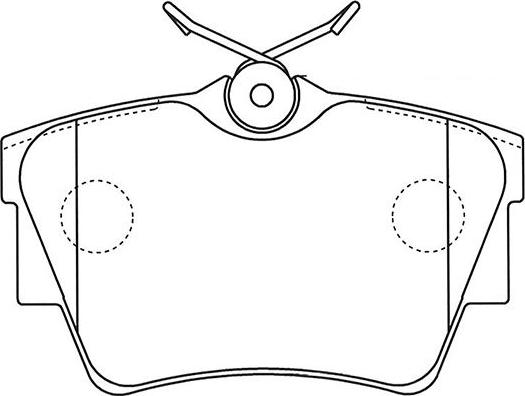 Kavo Parts BP-6608 - Brake Pad Set, disc brake autospares.lv