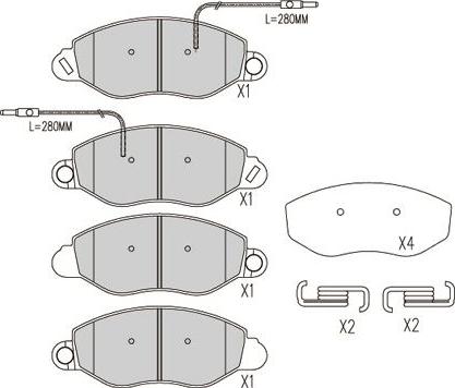 Kavo Parts BP-6614 - Brake Pad Set, disc brake autospares.lv