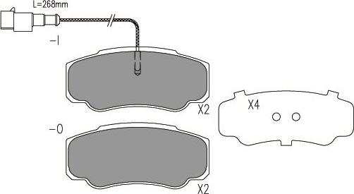 Kavo Parts BP-6613 - Brake Pad Set, disc brake autospares.lv