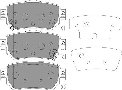 Kavo Parts BP-6634 - Brake Pad Set, disc brake autospares.lv