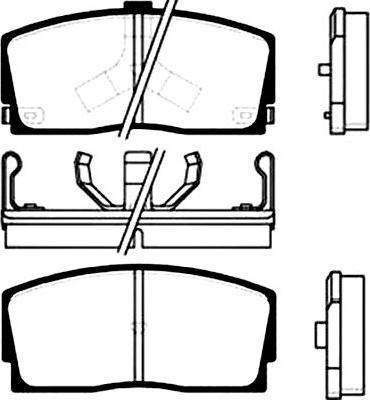 Kavo Parts BP-1503 - Brake Pad Set, disc brake autospares.lv