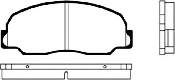 Kavo Parts BP-1502 - Brake Pad Set, disc brake autospares.lv