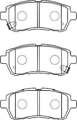 Kavo Parts BP-1519 - Brake Pad Set, disc brake autospares.lv