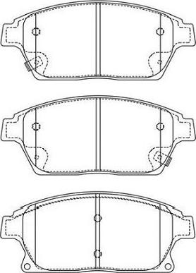 Kavo Parts BP-1020 - Brake Pad Set, disc brake autospares.lv