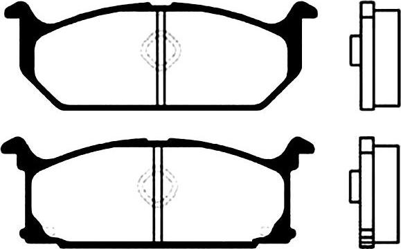 Kavo Parts BP-8502 - Brake Pad Set, disc brake autospares.lv