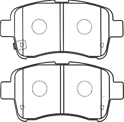 Kavo Parts BP-8525 - Brake Pad Set, disc brake autospares.lv