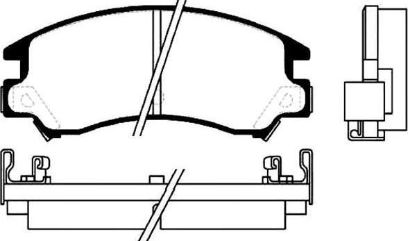 VECO VA365 - Brake Pad Set, disc brake autospares.lv