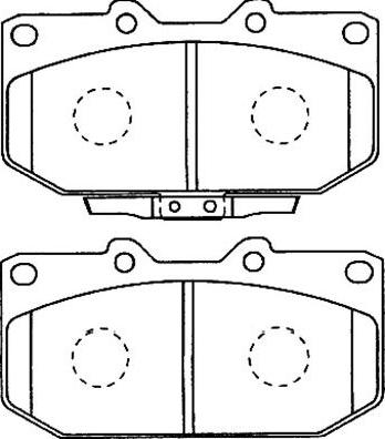 Akebono AN-7115K - Brake Pad Set, disc brake autospares.lv