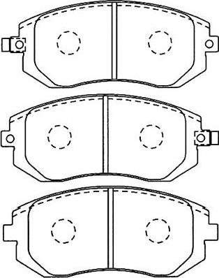 Kavo Parts BP-8017 - Brake Pad Set, disc brake autospares.lv