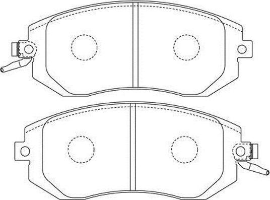 Kavo Parts BP-8024 - Brake Pad Set, disc brake autospares.lv