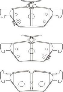 Kavo Parts BP-8026 - Brake Pad Set, disc brake autospares.lv