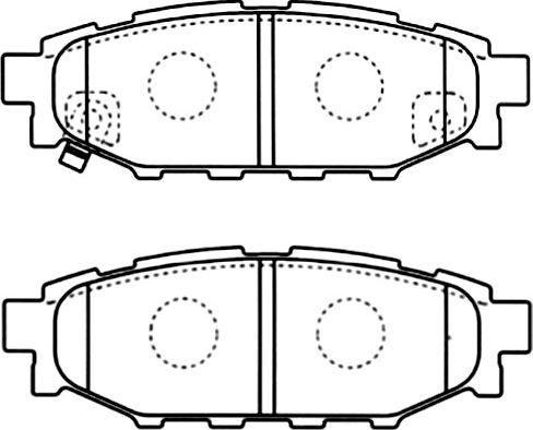 Kavo Parts BP-8021 - Brake Pad Set, disc brake autospares.lv