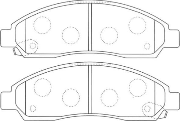 Havam HP7997 - Brake Pad Set, disc brake autospares.lv