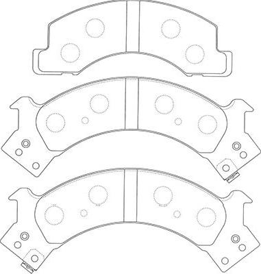 Kavo Parts BP-3518 - Brake Pad Set, disc brake autospares.lv