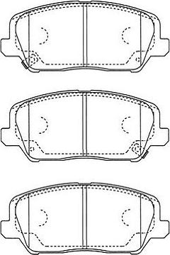 Kavo Parts BP-3049 - Brake Pad Set, disc brake autospares.lv