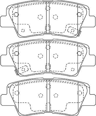 Kavo Parts BP-3048 - Brake Pad Set, disc brake autospares.lv