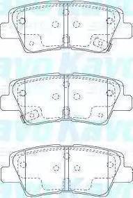 Mobis 583023KA62 - Brake Pad Set, disc brake autospares.lv