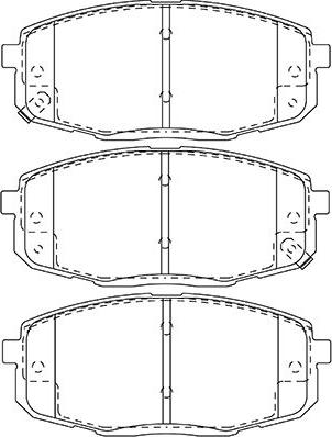 Kavo Parts BP-3043 - Brake Pad Set, disc brake autospares.lv