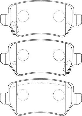 Kavo Parts BP-3042 - Brake Pad Set, disc brake autospares.lv