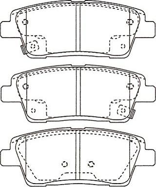 Kavo Parts KBP-3052 - Brake Pad Set, disc brake autospares.lv