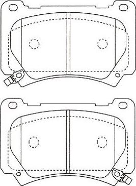 Kavo Parts BP-3053 - Brake Pad Set, disc brake autospares.lv