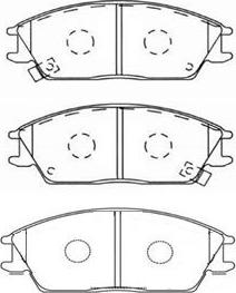 Kavo Parts BP-3004 - Brake Pad Set, disc brake autospares.lv