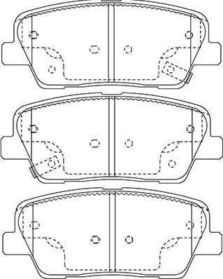 Kavo Parts BP-3039 - Brake Pad Set, disc brake autospares.lv