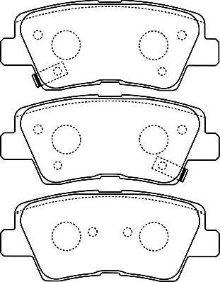 Kavo Parts BP-3034 - Brake Pad Set, disc brake autospares.lv