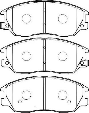 Kavo Parts BP-3030 - Brake Pad Set, disc brake autospares.lv