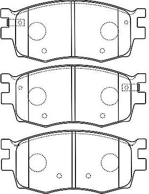 Kavo Parts BP-3031 - Brake Pad Set, disc brake autospares.lv