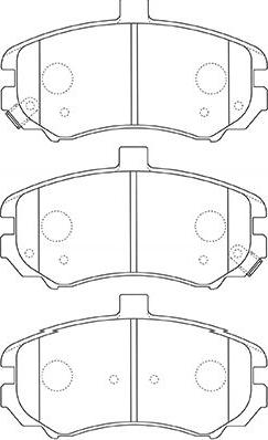 Kavo Parts BP-3037 - Brake Pad Set, disc brake autospares.lv