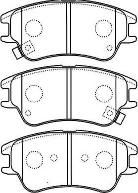 Kavo Parts BP-3027 - Brake Pad Set, disc brake autospares.lv