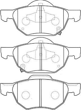 Kavo Parts BP-2045 - Brake Pad Set, disc brake autospares.lv