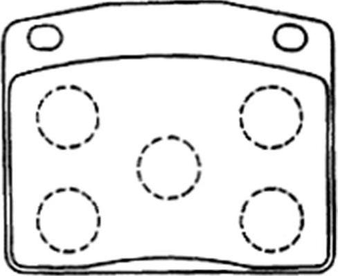 Kavo Parts BP-2048 - Brake Pad Set, disc brake autospares.lv