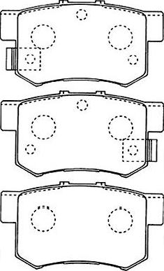 Kavo Parts BP-2043 - Brake Pad Set, disc brake autospares.lv