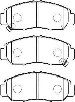 Kavo Parts BP-2047 - Brake Pad Set, disc brake autospares.lv