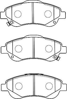 Kavo Parts BP-2054 - Brake Pad Set, disc brake autospares.lv