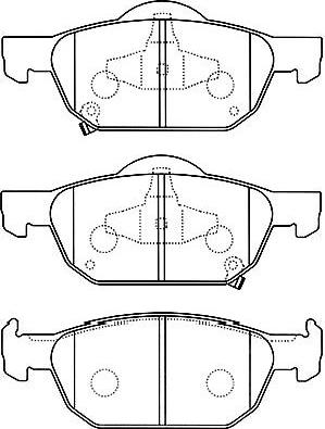 Kavo Parts BP-2056 - Brake Pad Set, disc brake autospares.lv