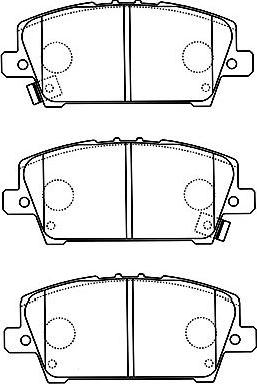 Kavo Parts BP-2050 - Brake Pad Set, disc brake autospares.lv