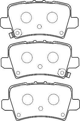 Kavo Parts BP-2051 - Brake Pad Set, disc brake autospares.lv