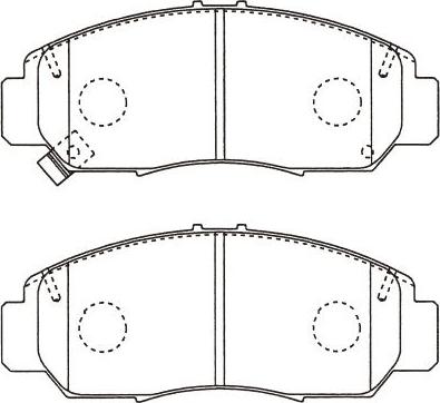 Kavo Parts BP-2065 - Brake Pad Set, disc brake autospares.lv