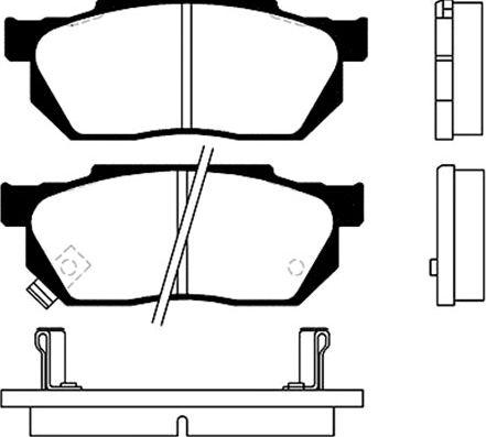 Kavo Parts BP-2001 - Brake Pad Set, disc brake autospares.lv