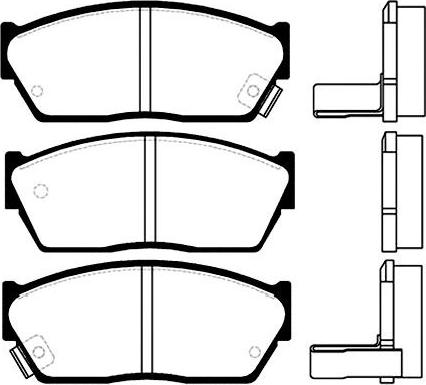 Kavo Parts BP-2002 - Brake Pad Set, disc brake autospares.lv