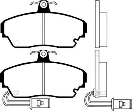 Kavo Parts BP-2007 - Brake Pad Set, disc brake autospares.lv