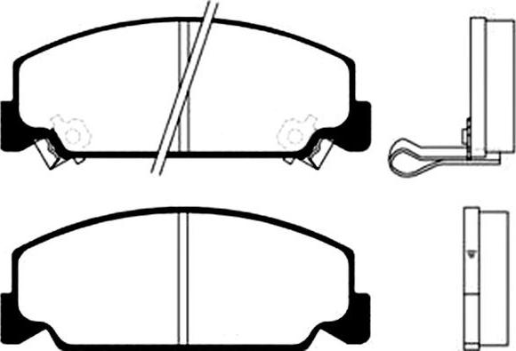 Kavo Parts BP-2014 - Brake Pad Set, disc brake autospares.lv