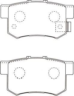 Kavo Parts BP-2032 - Brake Pad Set, disc brake autospares.lv