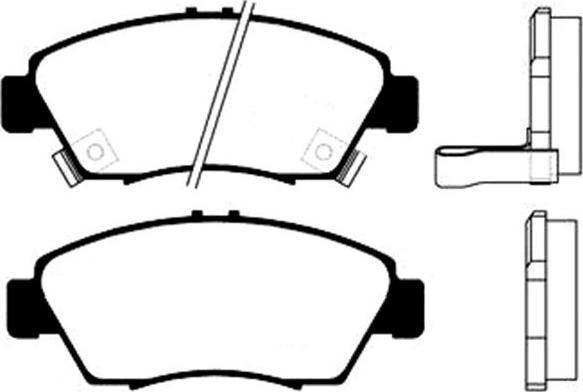 Kavo Parts BP-2022 - Brake Pad Set, disc brake autospares.lv