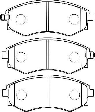 Kavo Parts BP-7504 - Brake Pad Set, disc brake autospares.lv